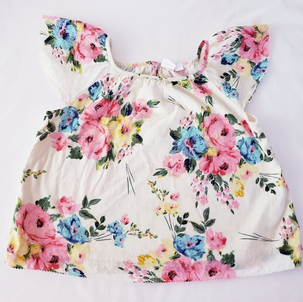 Gap girls floral shirt